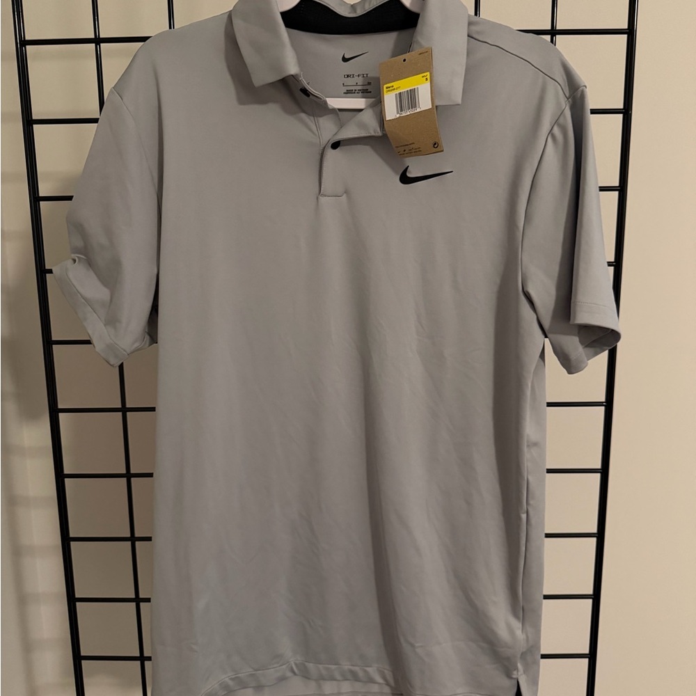 Nike Men's Light Gray Polo Shirt